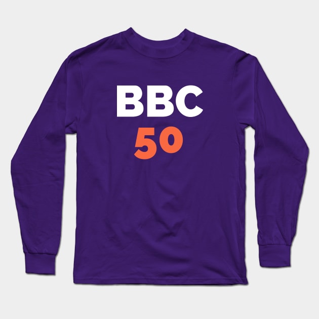 BBC 50 - Bat Boys Comedy 50th Episode Logo Long Sleeve T-Shirt by Bat Boys Comedy